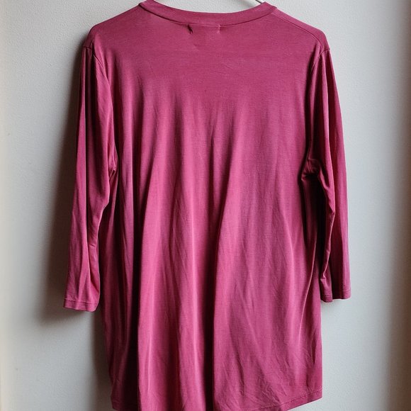Cherish Mauve V-Neck Draped Jersey Size Medium - Picture 12 of 13